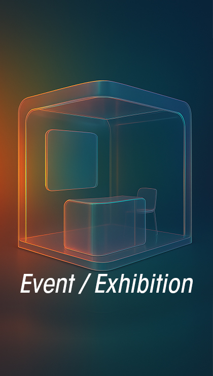 http://Photoreal%203D%20render%20of%20a%20modern%20exhibition%20booth%20with%20lighting,%20materials,%20and%20visitor%20flow